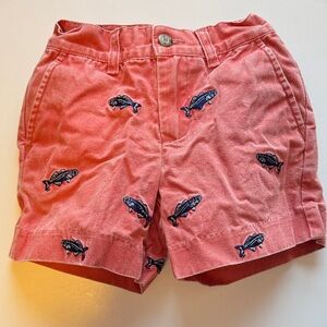 Nantucket Reds Coral Fish Embroidered Shorts